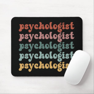 Psychologist Retro Psychology Student Graduation Mouse Pad