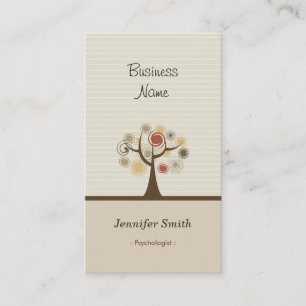 Psychologist - Stylish Natural Theme Business Card
