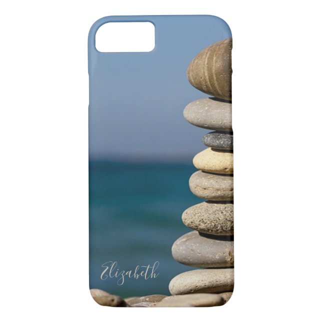 Psychologist Therapist Zen Stones,Yoga Case-Mate iPhone Case (Back)