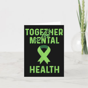Psychologist Together For Mental Health Awareness Card