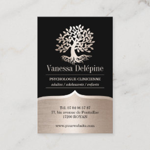 Psychologist Tree Modern Black & Gold Appointment