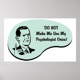 Psychologist Voice Poster