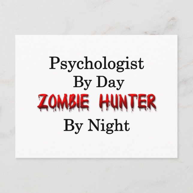 Psychologist/Zombie Hunter Postcard (Front)