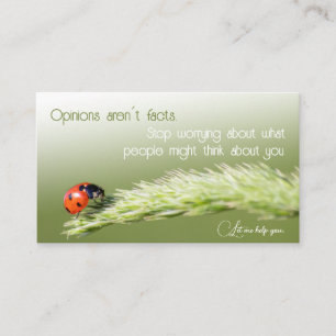 Psychologists and mental health coaches motivation business card