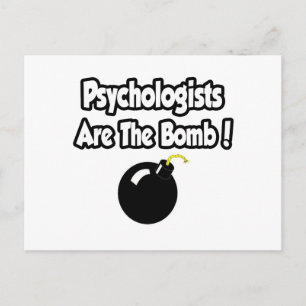 Psychologists Are The Bomb! Postcard