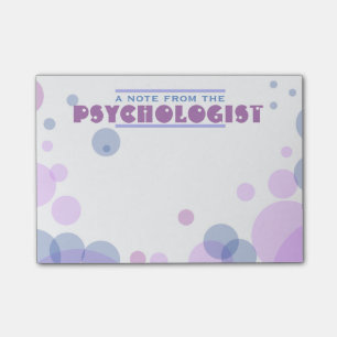 Psychologist's Bubble Design Post-it Notes