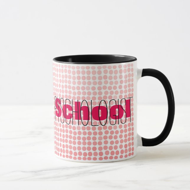 Psychologue d'école lu entre les lignes tasse (Droite)