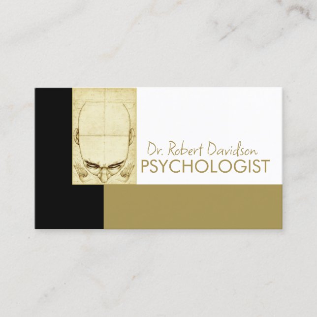 Psychologue Human Mind Docteur carte Médicale (Devant)