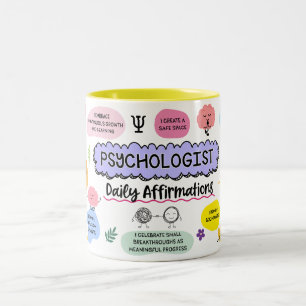 Psychologue Mug - Affirmations Quotidiennes Café M