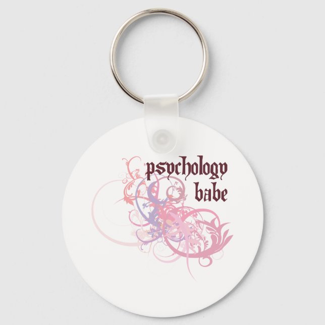 Psychology Babe Keychain (Front)
