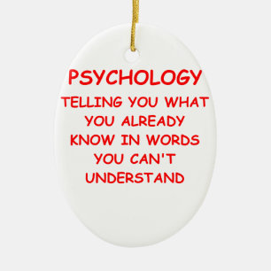 psychology ceramic ornament