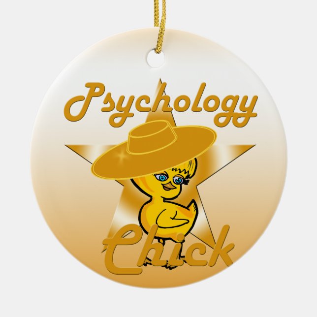 Psychology Chick #10 Ceramic Ornament (Front)