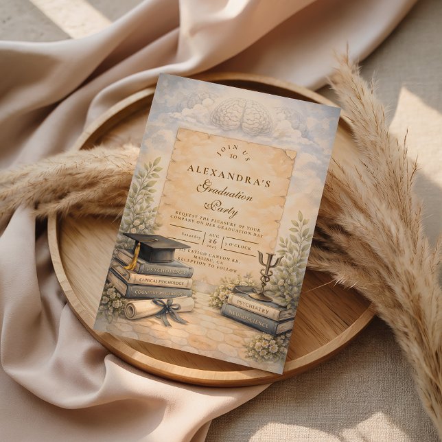 Psychology Graduation Invitation (Creator Uploaded)