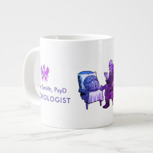 psychology humorous Rorschach quote for therapist Large Coffee Mug