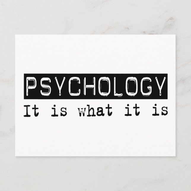 Psychology It Is Postcard (Front)