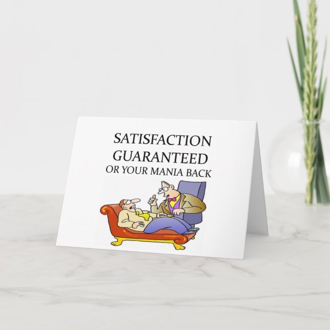 PSYCHOLOGY joke Card (Front)