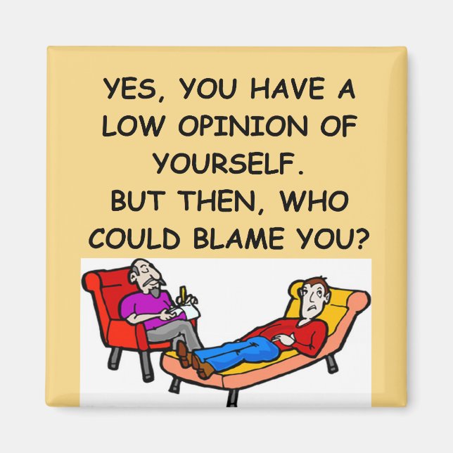PSYCHology joke Magnet (Front)