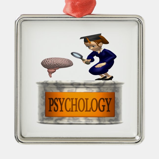 Psychology Metal Ornament (Front)