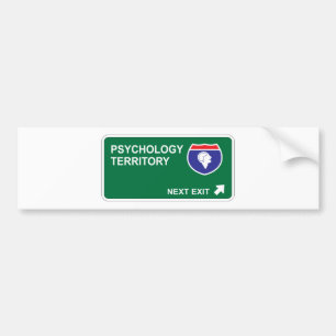 Psychology Next Exit Bumper Sticker