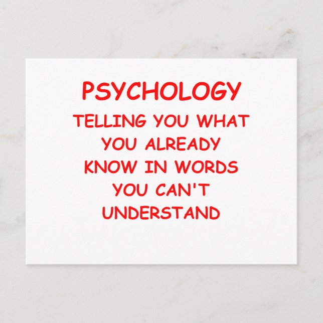 psychology postcard (Front)