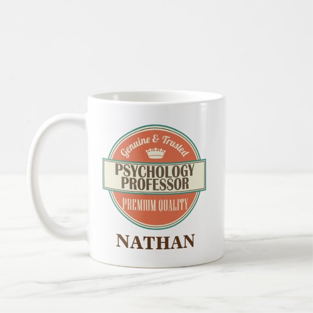 Psychology Professor Personalized Office Mug Gift (Left)