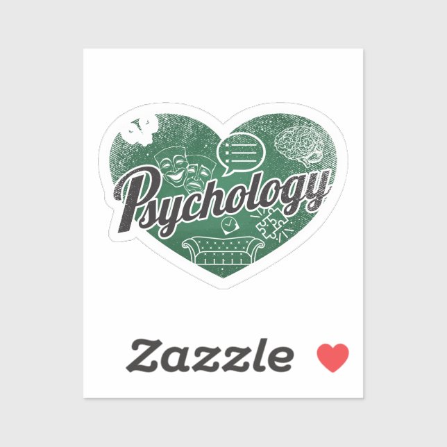 Psychology Retro Heart Blackboard Love (Sheet)