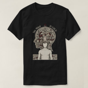 Psychology Streetwear   Dark Mind Maze Graphic T-Shirt