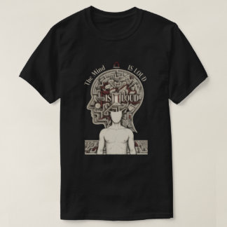 Psychology Streetwear | Dark Mind Maze Graphic T-Shirt