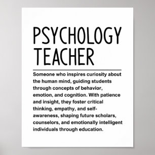 Psychology teacher poster