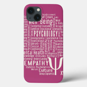 PSYCHOLOGY Word Cloud custom colour cases