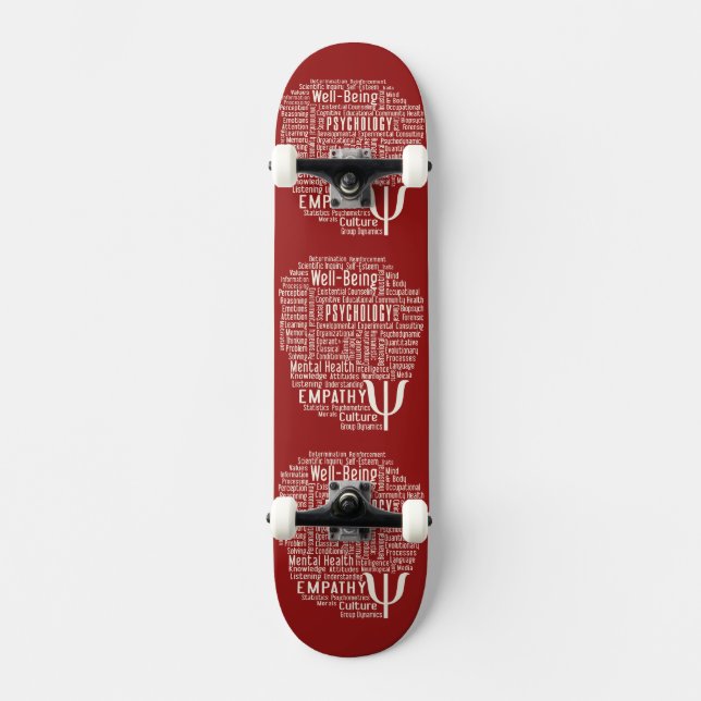 PSYCHOLOGY Word Cloud skateboards (Front)