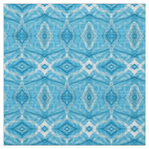 Psychomachia Blue Abstract Watercolor Art Fabric