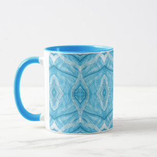 Psychomachia Blue Abstract Watercolor Art Mug
