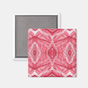 Psychomachia Light Red Abstract Watercolor Art Magnet
