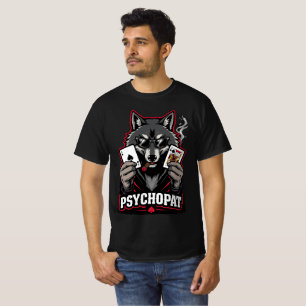PSYCHOPAT Wolf Men’s T-Shirt – Bold Alpha Streetwe