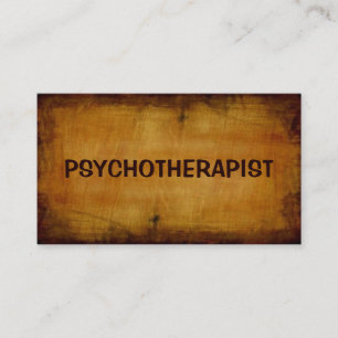 Psychothérapeute Antique Carte de visite