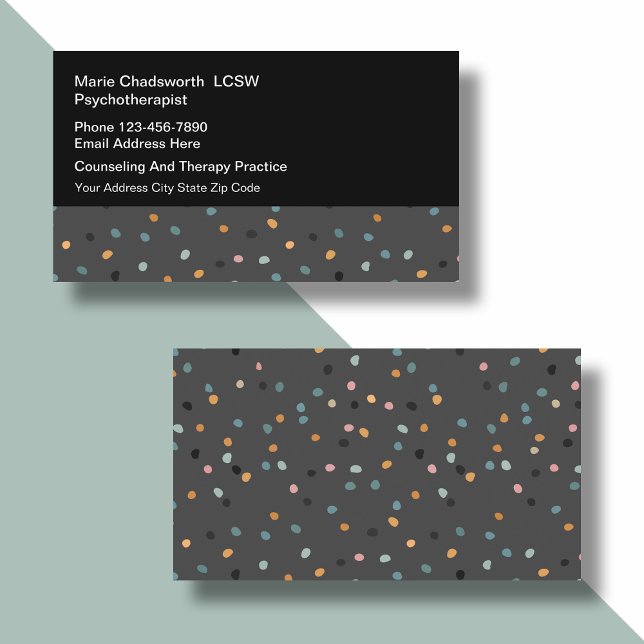 Psychotherapist Counseling Modern Business Cards  (Creator Uploaded)