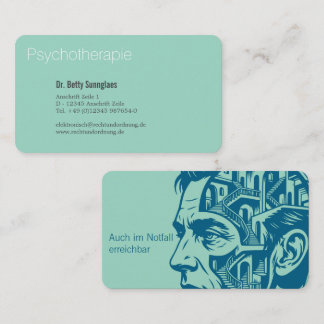 Psychotherapy Psychology Business Card