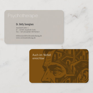 Psychotherapy Psychology Business Card