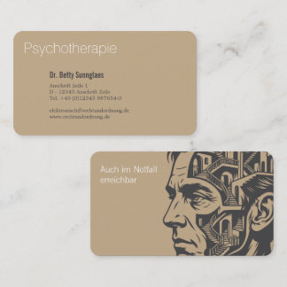 Psychotherapy Psychology Business Card