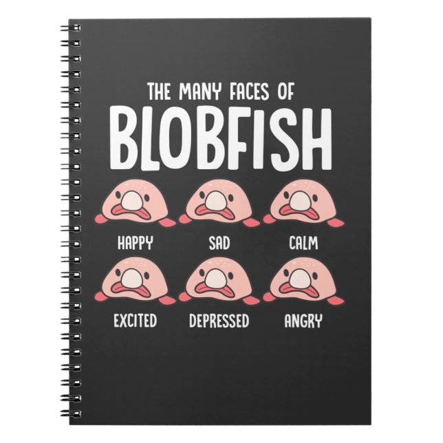 Psychrolutes Ugly Fish Face Blobfish Sea creature Notebook (Front)