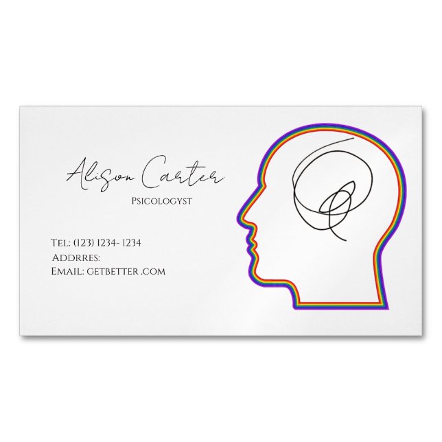 psycology editable business card  (Front)