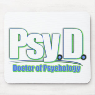 PsyD LOGO2 DOCTOR OF PSYCHOLOGY Mouse Pad