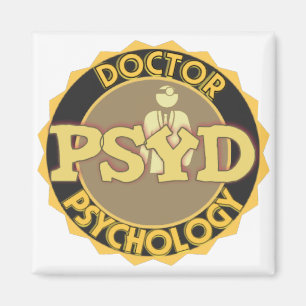 PsyD LOGO - DOCTOR OF PSYCHOLOGY Magnet