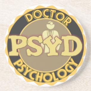 PsyD LOGO DOCTOR OF PSYCHOLOGY PSYCHOLOGIST Coaster
