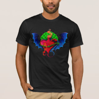 Psyko-Daizie Dragon Wing Heart Men's t-shirt