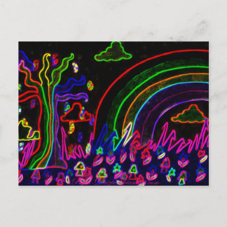 Psyko-Daizie Neon Nature Postcard