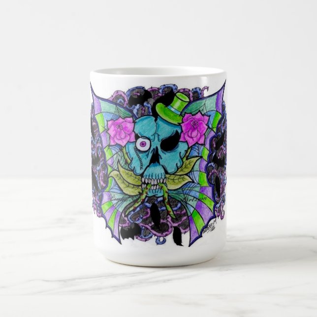 Psyko-Daizie Skull & Roses Mug (Center)