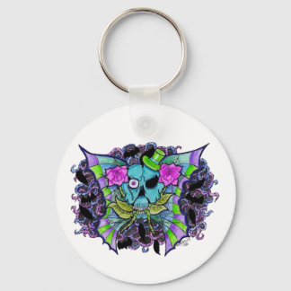 Psyko-Daizie Winged Skull Keyring