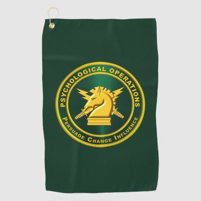PSYOPS Psychological Operations  Golf Towel (Front)